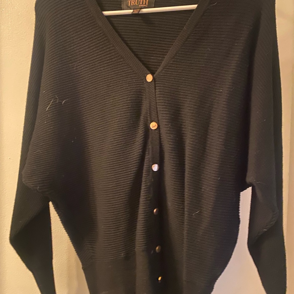 Truth Women's Black Cardigan Sweater